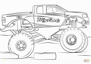 Monster Truck Coloring Pages to Print Get This Bigfoot Monster Truck Coloring Page
