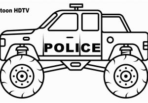 Monster Truck Police Car Coloring Page Police Monster Truck Coloring Pages Video Colors Vehicles