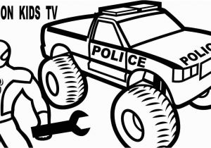 Monster Truck Police Car Coloring Page Police Truck Coloring Pages at Getcolorings