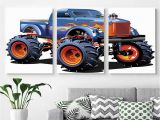 Monster Truck Wall Mural Amazon Canvas Prints Modern Art Framed Wall Mural