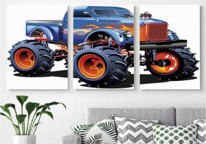 Monster Truck Wall Mural Amazon Canvas Prints Modern Art Framed Wall Mural