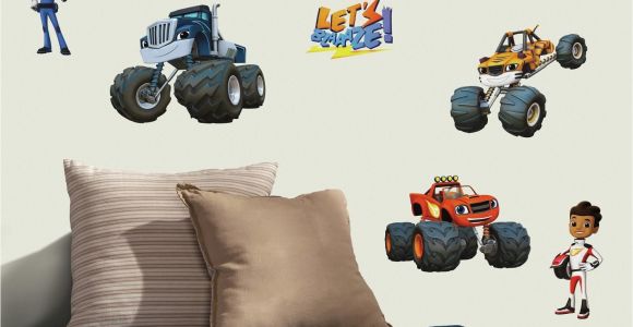 Monster Truck Wall Mural Blaze and the Monster Machines Peel and Stick Wall Decal