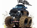 Monster Truck Wall Mural Cartoon Monster Truck Fence Wall Mural