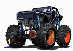 Monster Truck Wall Mural Cartoon Monster Truck Wall Mural