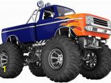 Monster Truck Wall Mural Monster Truck Wall Decal for Boys Kids Bedroom Wall Art