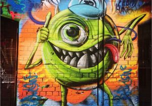 Monsters Inc Wall Mural Hosier Lane