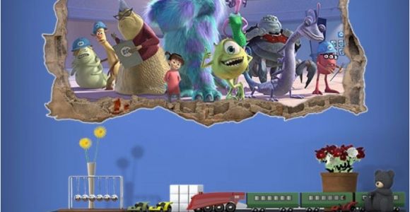 Monsters Inc Wall Mural Monsters Inc All Monsters Hd Wallpaper