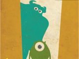 Monsters Inc Wall Mural Monsters Inc Finding Nemo Ratatouille Up Minimalist Poster Print Set Of 4 Monsters Inc Finding Nemo Ratatouille Up Poster