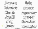 Months Of the Year Coloring Pages Months Of the Year – Coloring Page