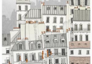 Montmartre Paris Wall Mural Paris Montmartre Paris Illustration Paris Art Prints