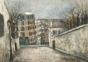 Montmartre Paris Wall Mural Rue Du Mont Cenis Montmartre Paris 1914 Par Maurice