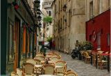 Montmartre Paris Wall Mural Streetside Cafe In Montmartre Paris France