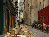 Montmartre Paris Wall Mural Streetside Cafe In Montmartre Paris France