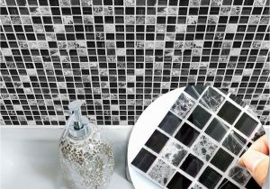 Mosaic Tile Murals Bathroom Funlife Black Mosaic Creative Tiles Stickers Kitchen Bathroom Floor