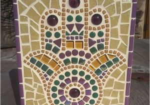 Mosaic Tile Wall Murals Mosaic Hamsa Handmade Mosaic ornament Wall Art Hand Of Fatima Hamsa