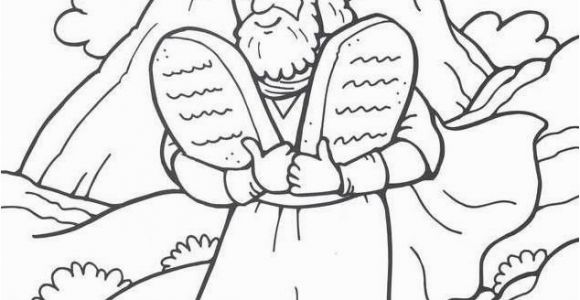 Moses 10 Commandments Coloring Page 48 Moses and the 10 Mandments Vbs Moses Pinterest