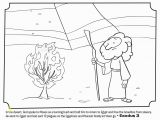 Moses &amp; the Burning Bush Coloring Pages Moses and the Burning Bush Bible Coloring Pages