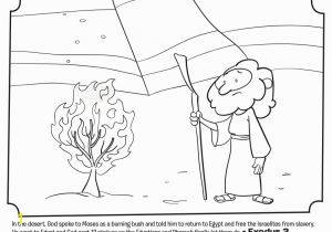 Moses &amp; the Burning Bush Coloring Pages Moses and the Burning Bush Bible Coloring Pages