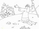 Moses &amp; the Burning Bush Coloring Pages Moses and the Burning Bush Coloring Pages