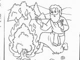 Moses &amp; the Burning Bush Coloring Pages Pin On Bible Journaling Faith Illustration