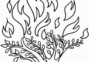 Moses and the Burning Bush Coloring Page Moses and the Burning Bush Coloring Page Inspirational
