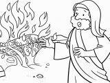 Moses and the Burning Bush Coloring Page Moses Talking to God On the Mount Horeb Coloring Page From