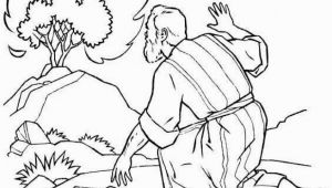 Moses and the Burning Bush Coloring Page the Incredible Moses Burning Bush Coloring Page to