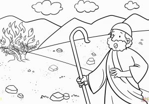 Moses and the Burning Bush Coloring Pages Mikalhameed Just Another WordPress Site
