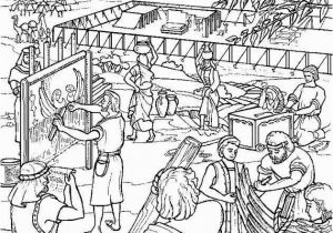 Moses and the Tabernacle Coloring Page Building Coloring Pages Tabernacle 2020 Check More at