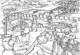 Moses and the Tabernacle Coloring Page Moses and the israelites Build the Tabernacle Coloring