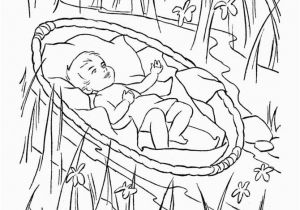 Moses Coloring Pages for Sunday School Bible Story Characters Coloring Page Sheets Baby Moses