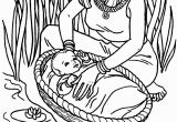 Moses Coloring Pages for Sunday School Cute Baby Moses with Mom Coloring Pages for Little Kids