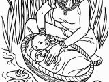 Moses Coloring Pages for Sunday School Cute Baby Moses with Mom Coloring Pages for Little Kids
