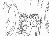 Moses Parting the Red Sea Coloring Page Moses Divide Red Sea Coloring Page