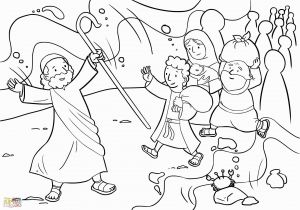 Moses Parting the Red Sea Coloring Page Moses Parting Sea Coloring Pages Coloring Home