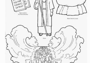 Moses Parting the Red Sea Coloring Page Moses Parting the Red Sea Coloring Page Coloring Pages
