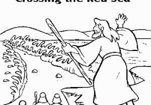 Moses Parting the Red Sea Coloring Page Moses Parting the Red Sea Coloring Page