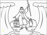 Moses Parting the Red Sea Coloring Page Moses Parts the Red Sea Coloring Page Coloring Pages 4 U