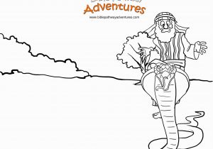 Moses Staff Turns Into A Snake Coloring Pages Free Bible Activities for Kids
