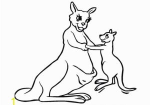 Mother and Baby Animal Coloring Pages 16 Kangaroo Templates Crafts & Colouring Pages