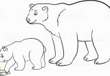 Mother and Baby Animal Coloring Pages Coloring Pages Mother Polar Bear with Her Baby Stock Vector Art