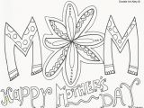 Mother Day Color Pages Printable Happy Mothers Day Coloring Page Agmc