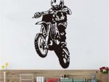 Motocross Wall Murals Motocross Wall Stickers 3d Hollow Out Motorcycle Vinyl Adhesive