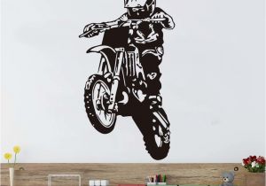 Motocross Wall Murals Motocross Wall Stickers 3d Hollow Out Motorcycle Vinyl Adhesive