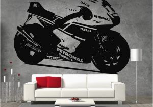 Motorbike Wall Murals Yamaha Petronas Moto Gp Racing Motor Bike Vinyl Sticker Wall