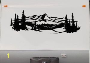 Motorhome Murals Lake Trees Mountains Rv Camper Vinyl Decal Sticker Graphic Custom