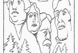 Mount Rushmore Coloring Page Mount Rushmore Coloring Page Coloring Patriotic