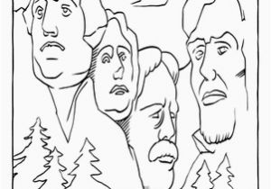 Mount Rushmore Coloring Page Mount Rushmore Coloring Page Coloring Patriotic