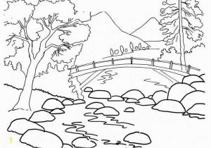 Mountain Coloring Pages for Kids Mountain Coloring Pages Lovely Free Printable Nature Coloring Pages