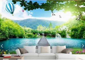 Mountain Lake Wall Mural Customized 3d Photo Wallpaper 3d Tv Wall Wallpaper Murals